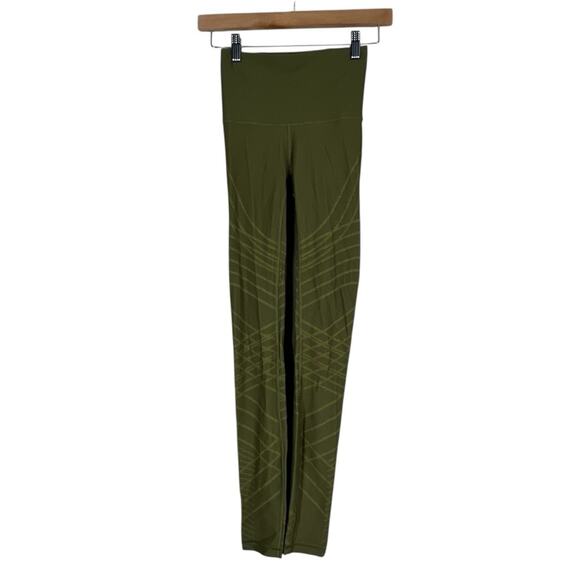 Lululemon Mapped Out HR Tight Leggings 28” Bronze Green Womens 2 Athleisure - Picture 1 of 6